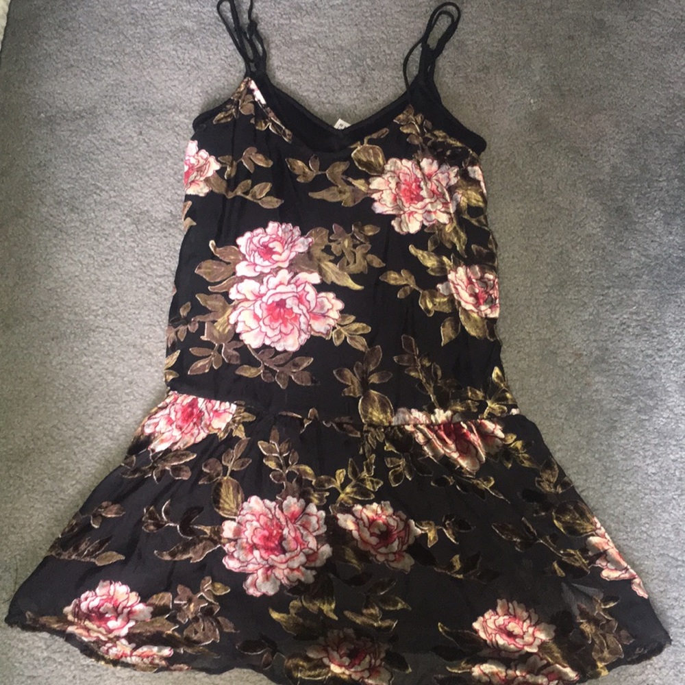 Two layer sheer mini dress
